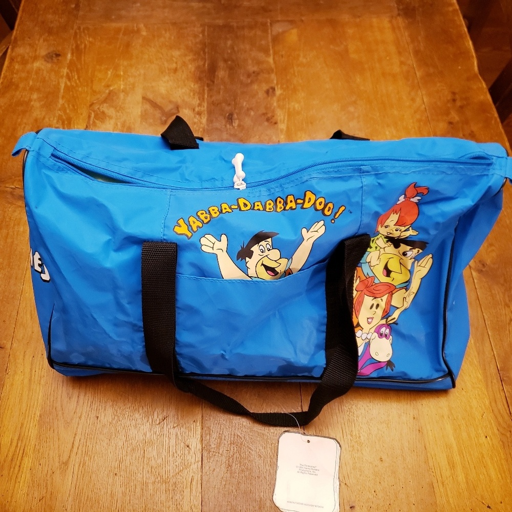 1994 Vintage 90's Flintstones duffle bag